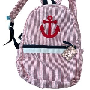 Nautical Red Anchor Kids Backpack